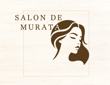 サロン・ド・ムラタのコンセプトイラスト（女性の横顔と店名ロゴ）